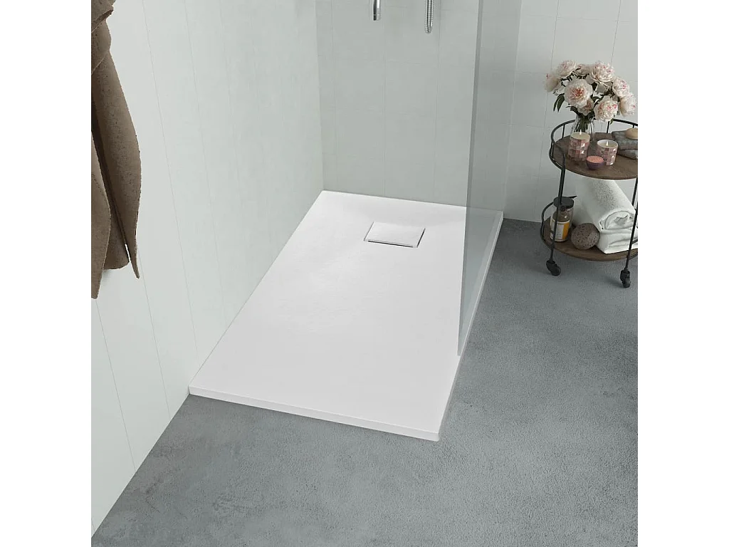 Receveur de douche SMC Blanc 120 x 70 cm WVGQ8395