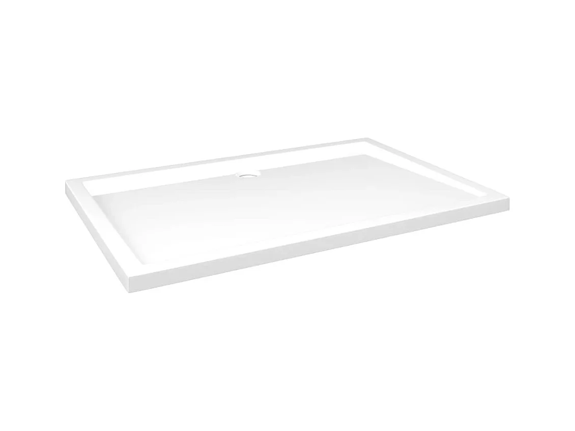 Receveur de douche rectangulaire ABS Blanc 80x120 cm WVGQ8966