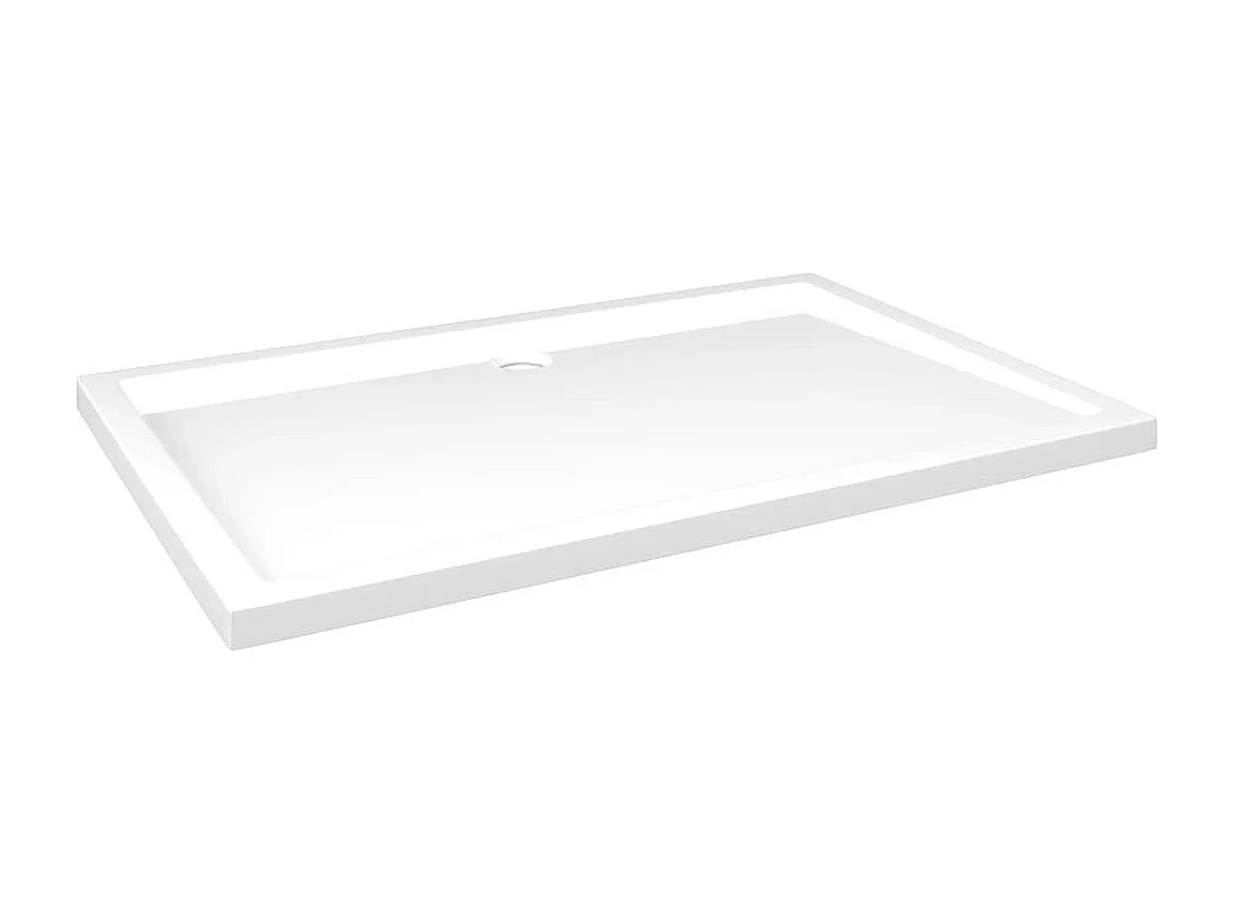 Base de chuveiro retangular 80x120 cm ABS branco PT804099