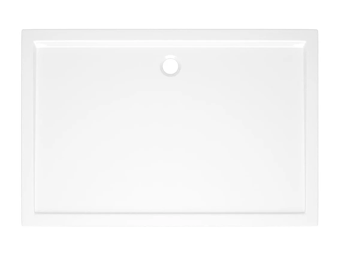 Base de chuveiro retangular 80x120 cm ABS branco PT804099