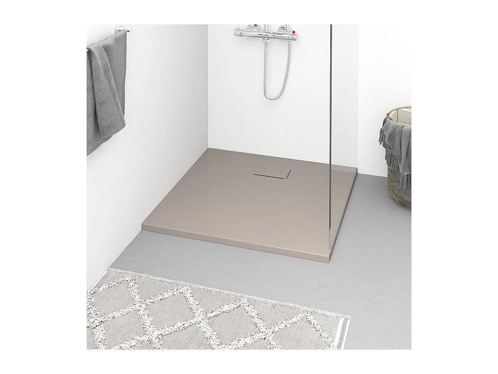 Receveur de douche SMC Marron 90x80 cm WVGQ6110