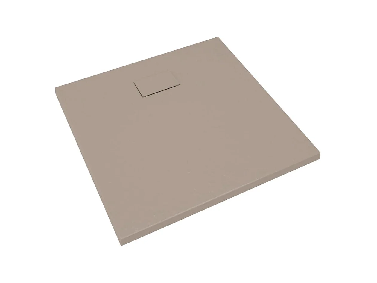 Plato de ducha SMC marrón 90x80 cm ES919638