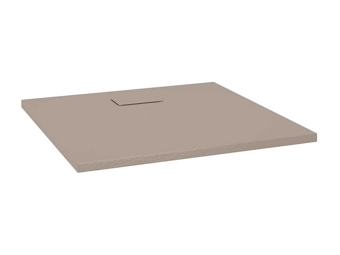 Plato de ducha SMC marrón 90x80 cm ES919638