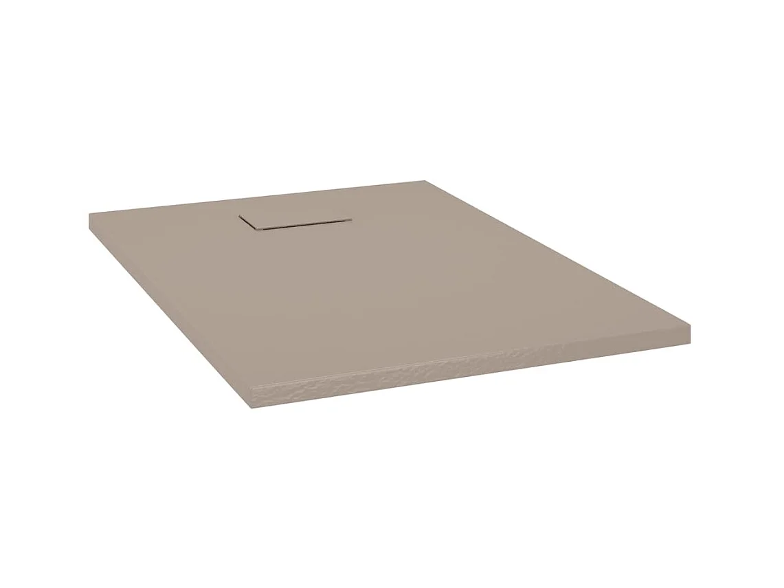 Plato de ducha SMC marrón 100x70 cm ES511878