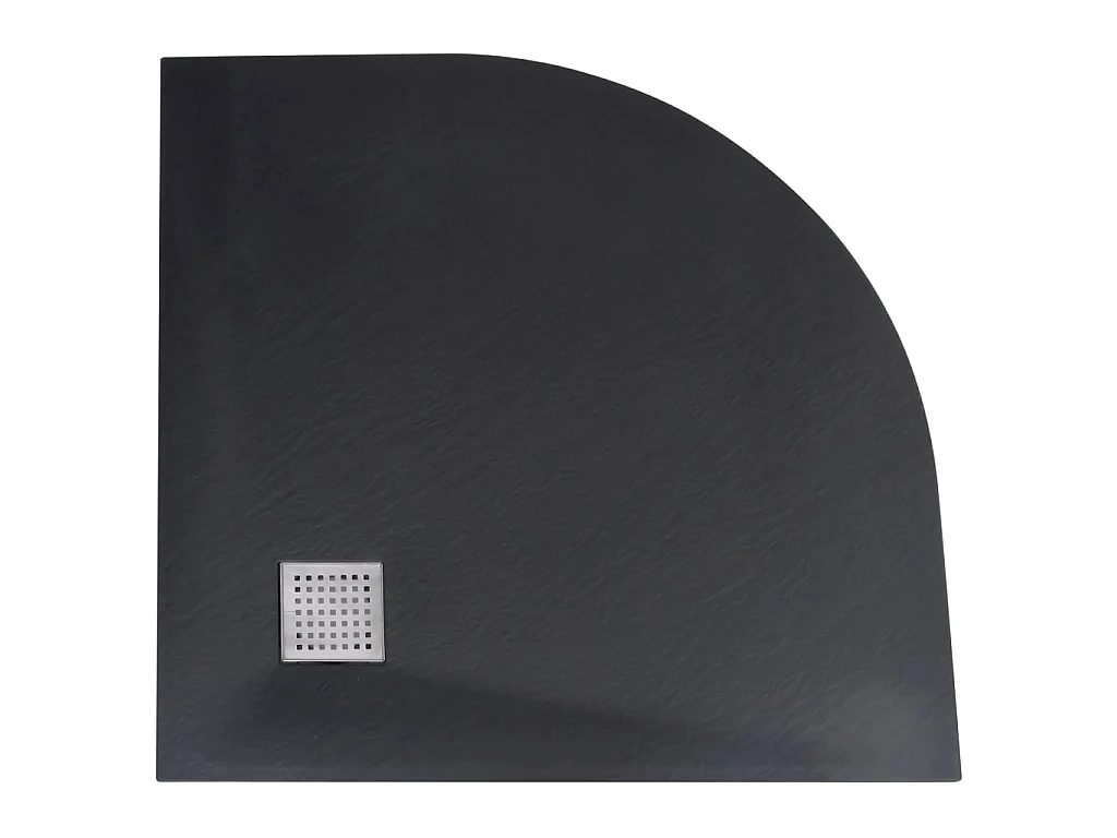 Plato de ducha SMC negro 90x90 cm ES187813