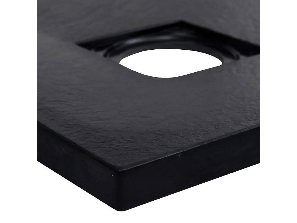 Plato de ducha SMC negro 90x90 cm ES187813