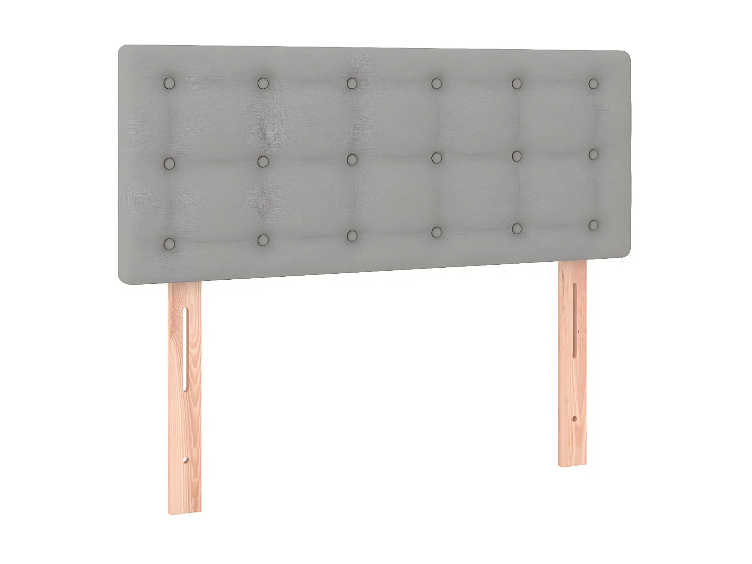 Tête de lit à LED Gris clair 100x5x78/88 cm Tissu POI55061 BonneVie Meuble