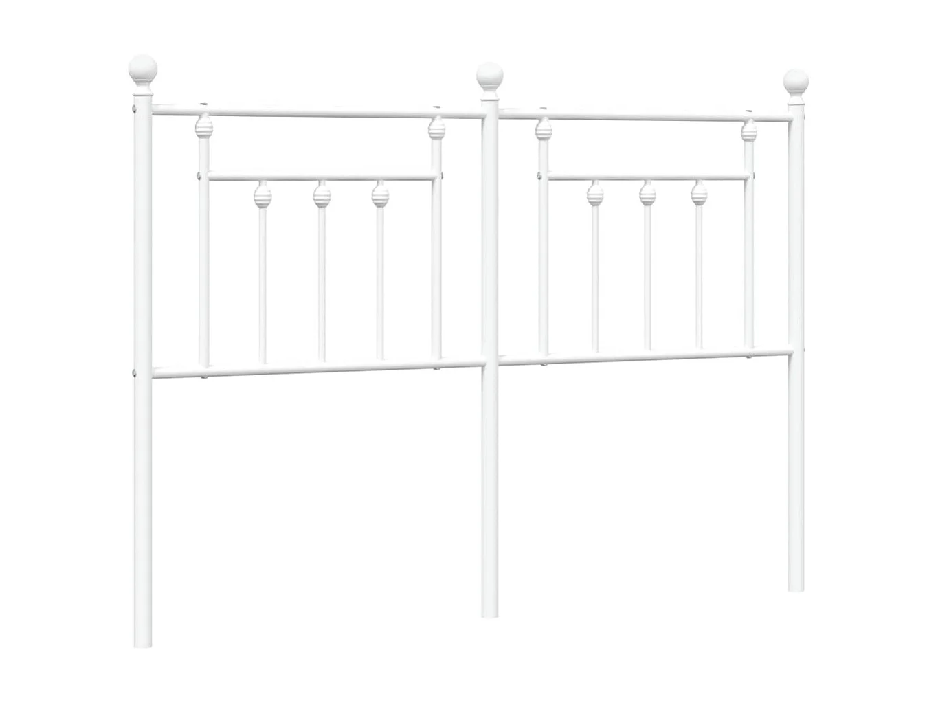 Tête de lit métal blanc 140 cm LKC64888 BonneVie Meuble
