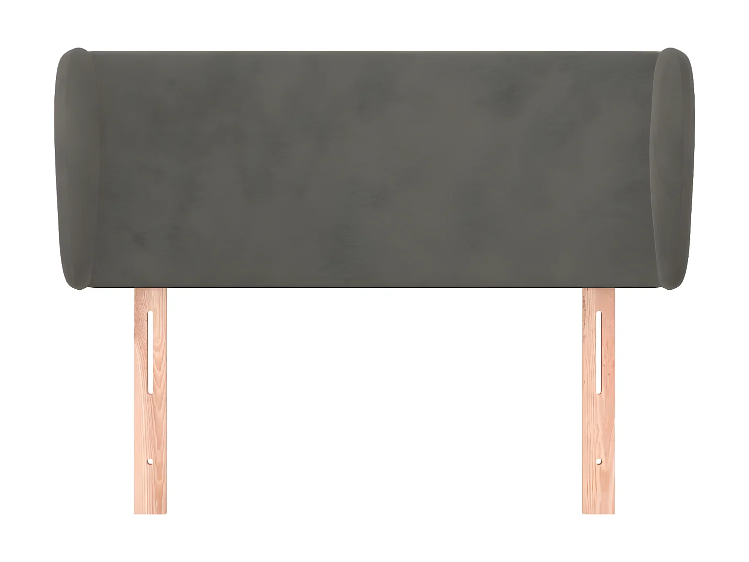 Tête de lit avec oreilles Gris foncé 83x23x78,88 cm Velours LKC29692 BonneVie Meuble