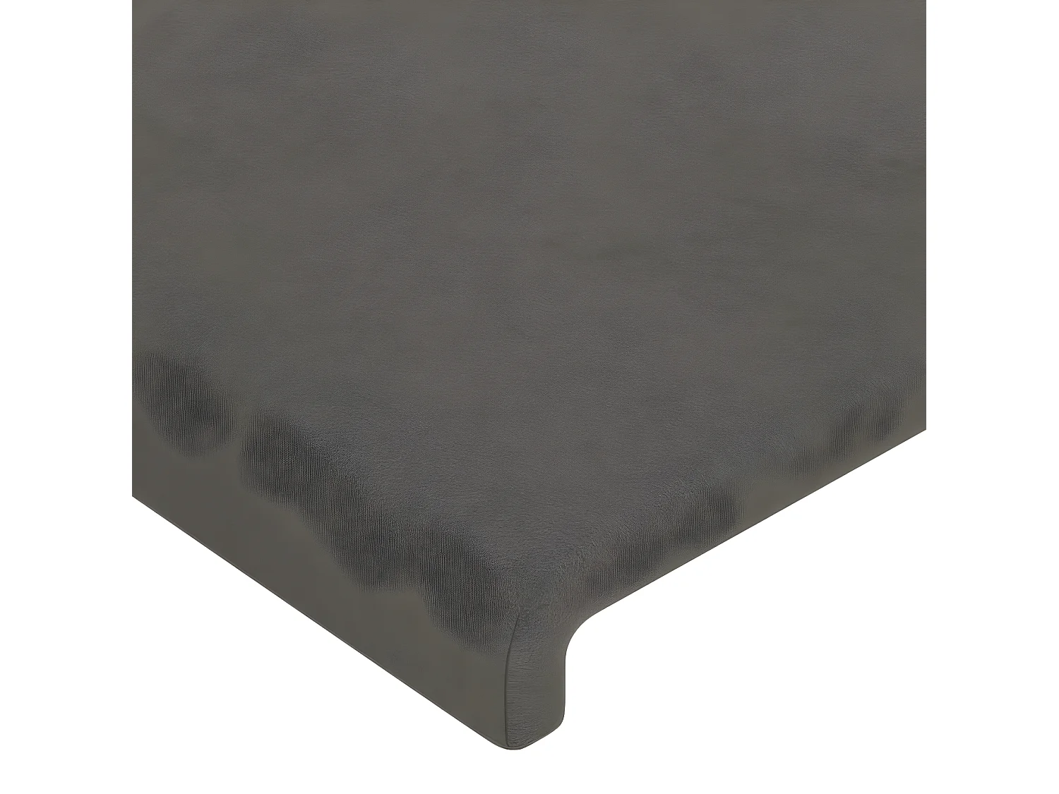 Tête de lit avec oreilles Gris foncé 83x23x78,88 cm Velours LKC29692 BonneVie Meuble