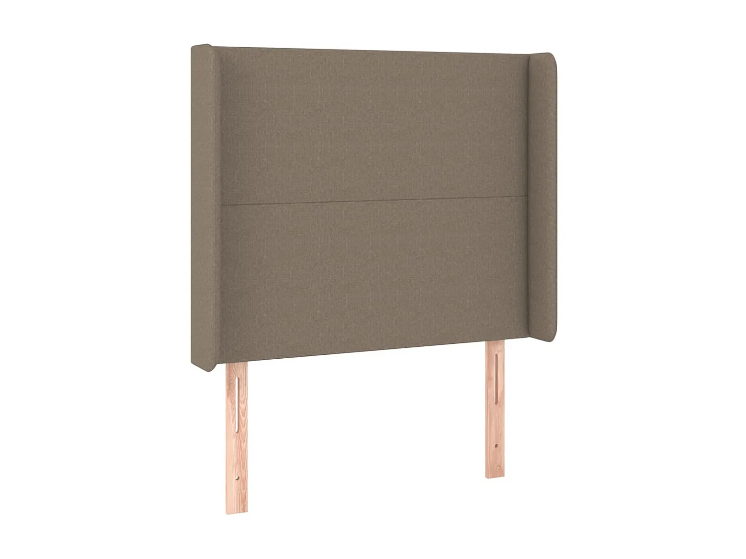 Tête de lit avec oreilles Taupe 103x16x118/128 cm Tissu POI75145 BonneVie Meuble