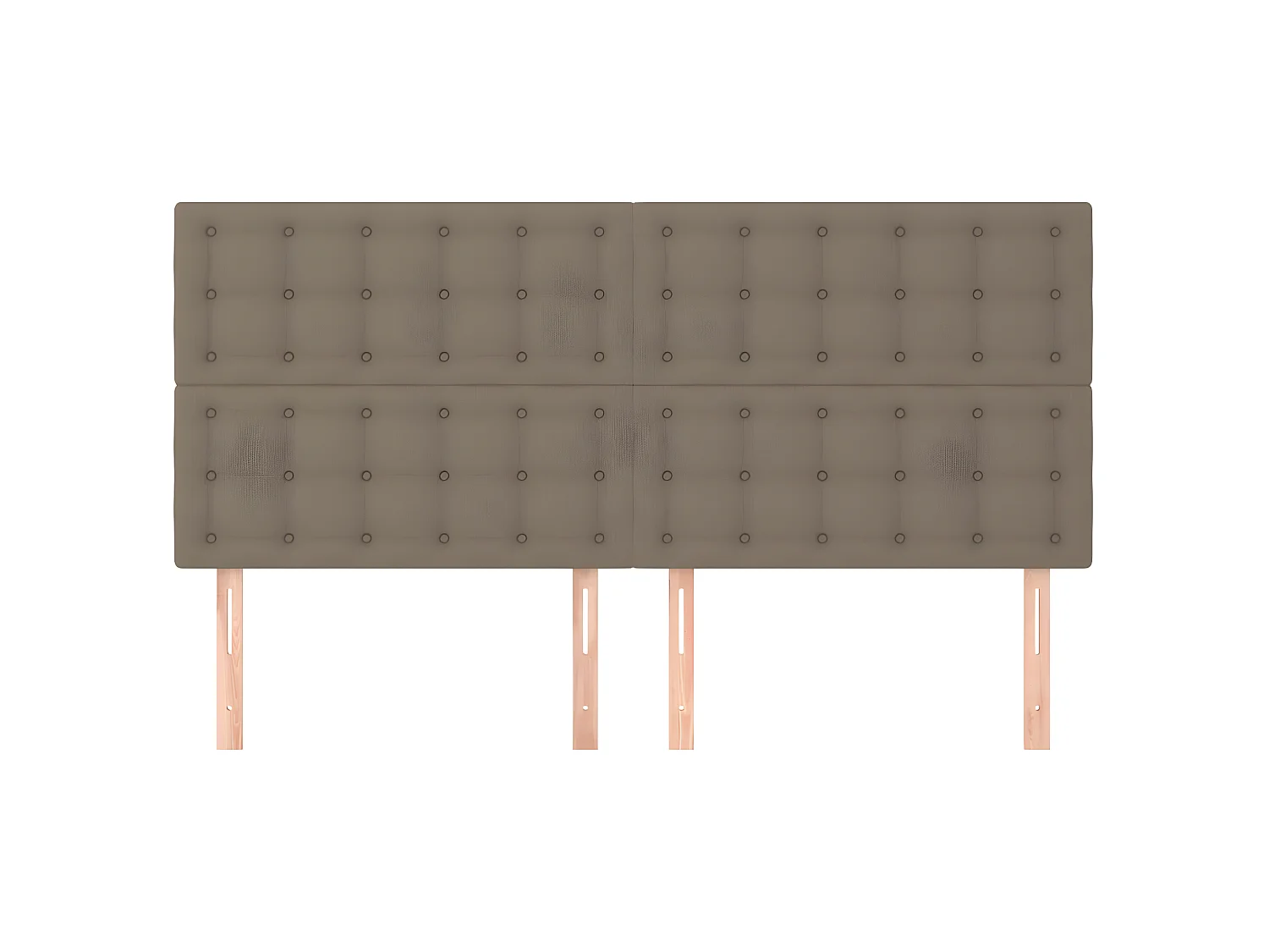 Kopfteil,Bettkopfteile 4 Stk. Taupe 80x5x78/88 cm Stoff -gkd629860