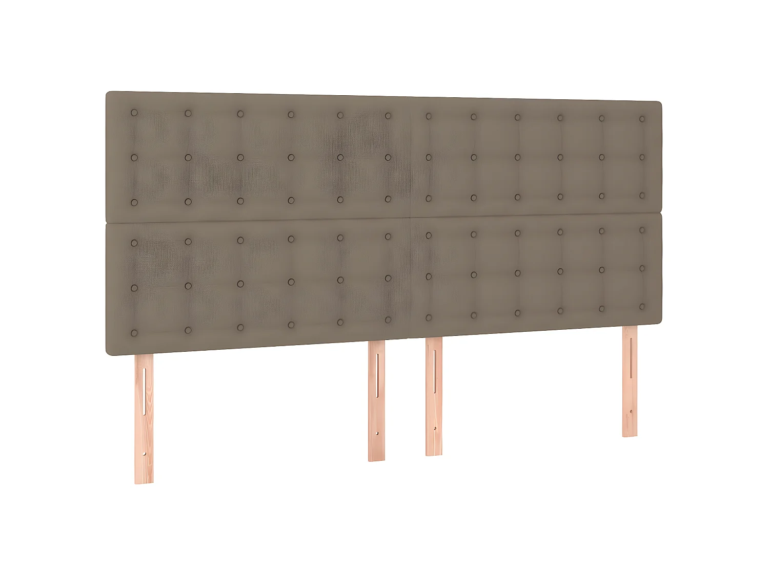 Cabeceros 4 unidades tela gris taupe 80x5x78/88 cm ES87869