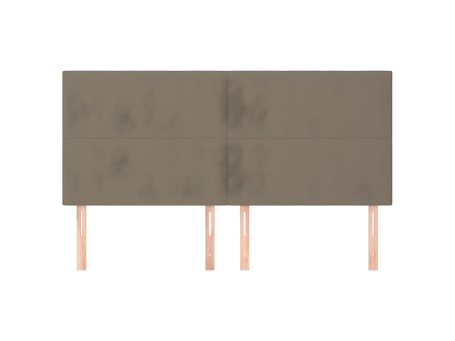 Kopfteil,Bettkopfteile 4 Stk. Taupe 100x5x78/88 cm Stoff -gkd920270