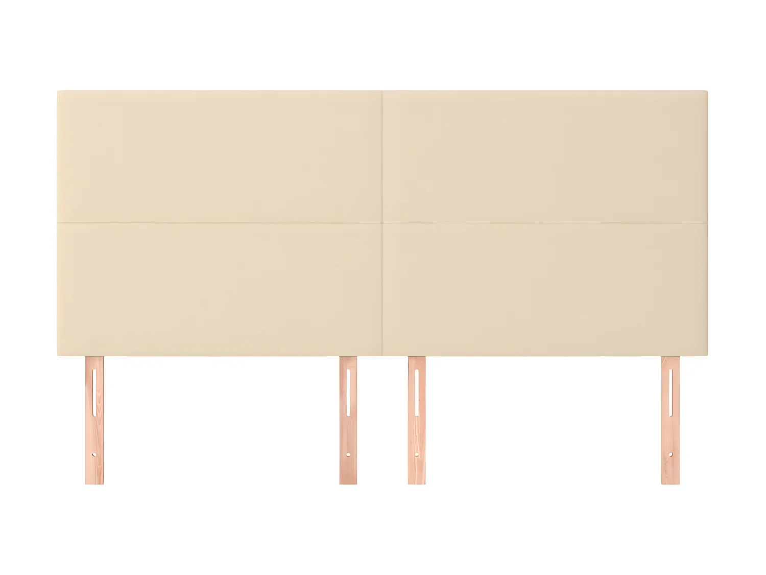 4 pcs Têtes de lit Crème 90x5x78/88 cm Tissu POI66519 BonneVie Meuble