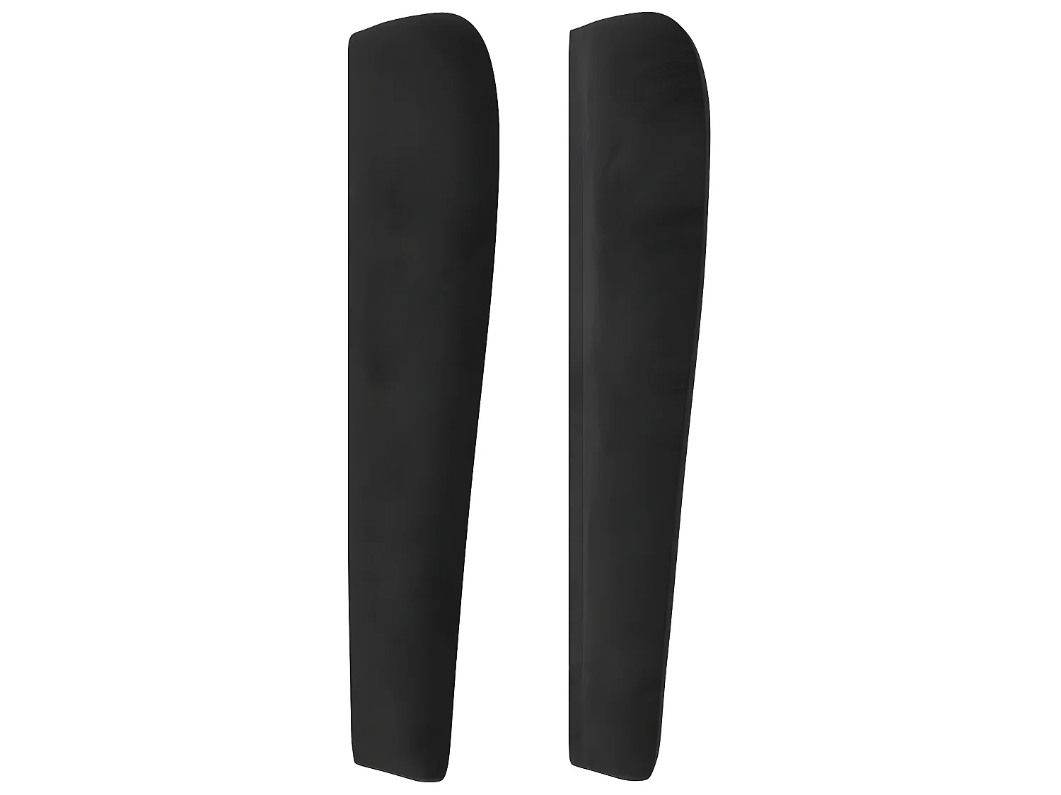 Tête de lit avec oreilles Noir 93x23x118,128 cm Velours LKC94918 BonneVie Meuble