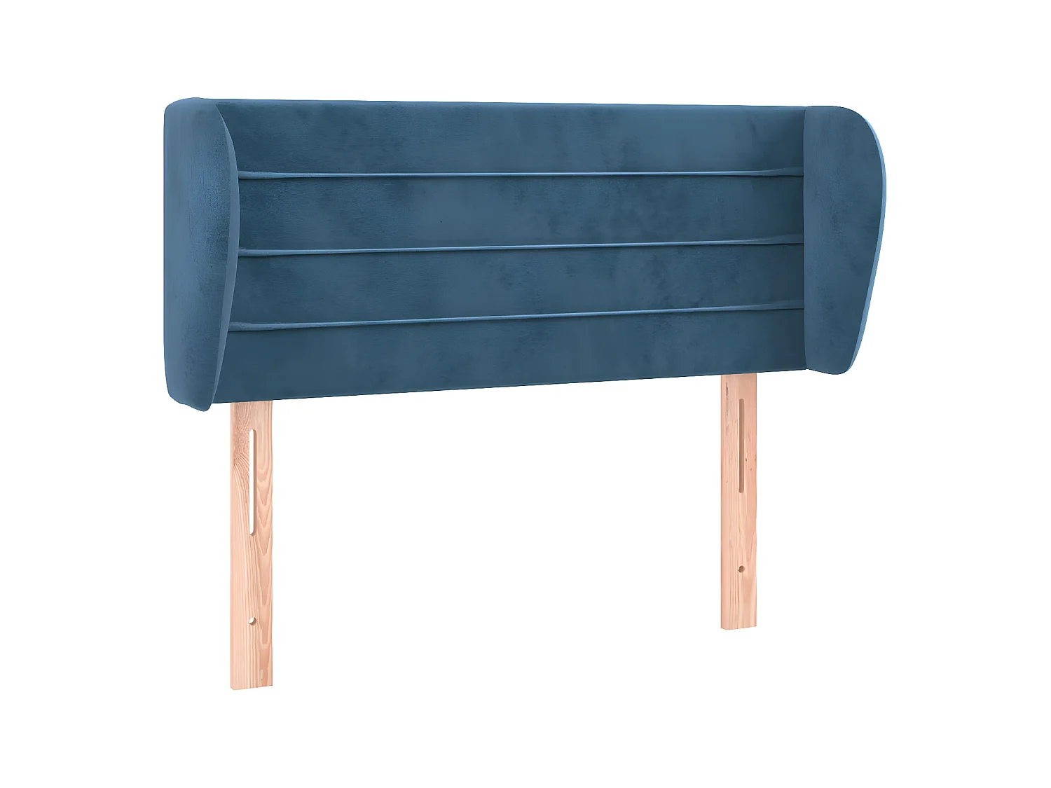 Tête de lit avec oreilles Bleu foncé 93x23x78/88 cm Velours -ASAF85474 BonneVie Meuble