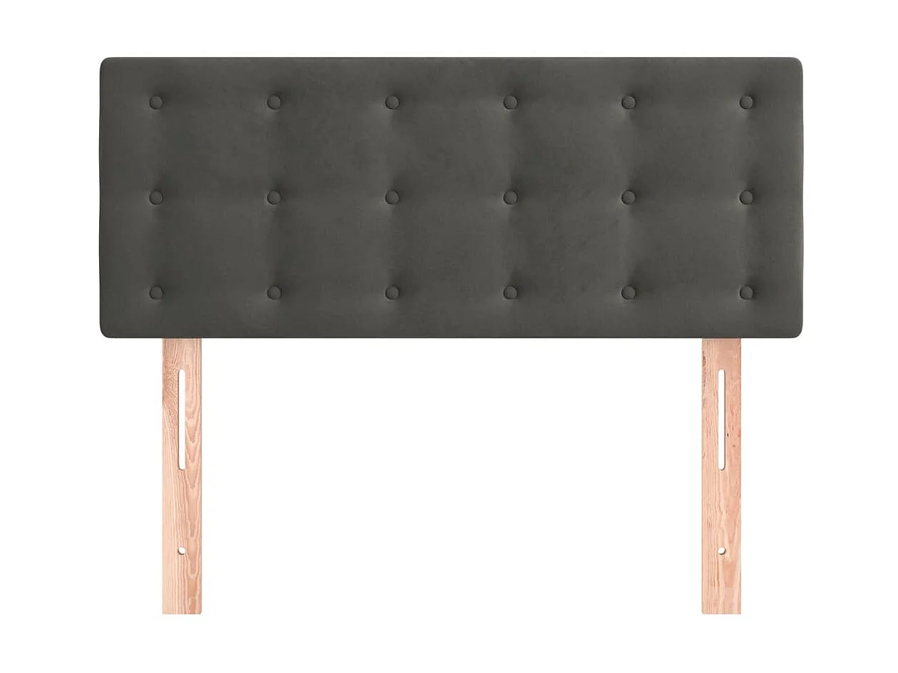 Tête de lit Gris foncé 90x5x78,88 cm Velours LKC95816 BonneVie Meuble