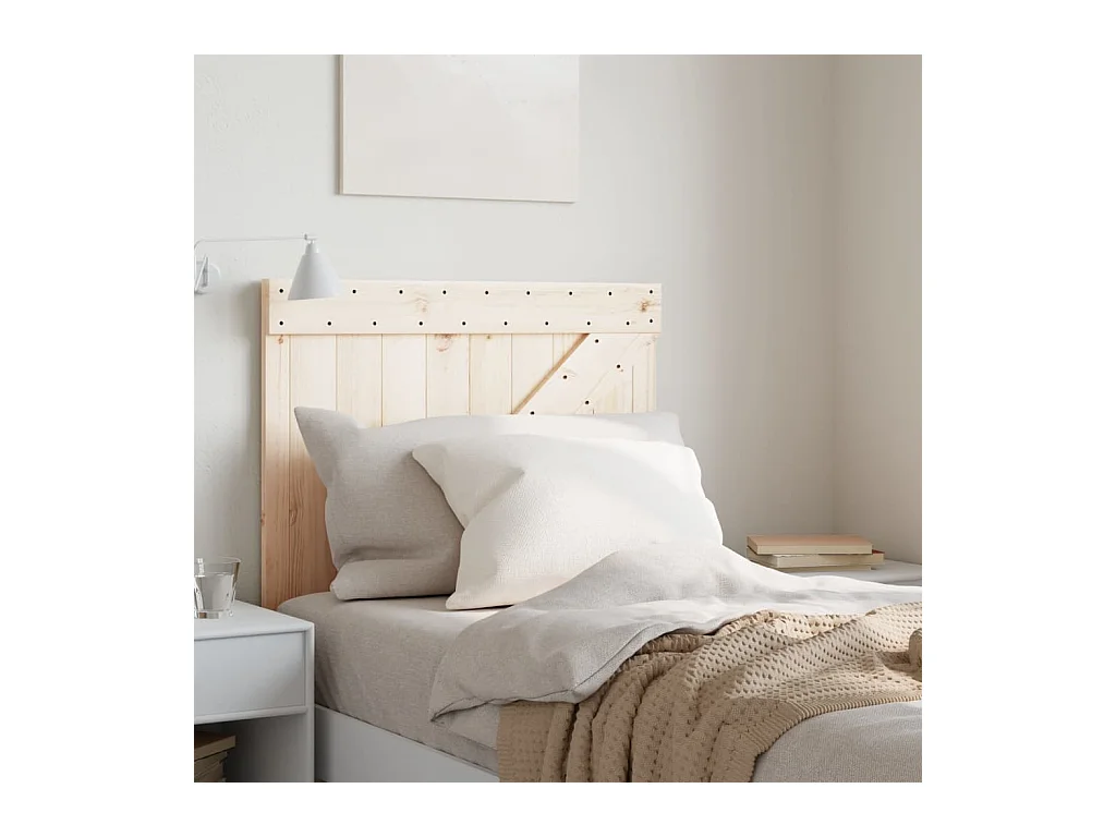 Tête de lit 80x104 cm bois massif de pin POI94889 BonneVie Meuble