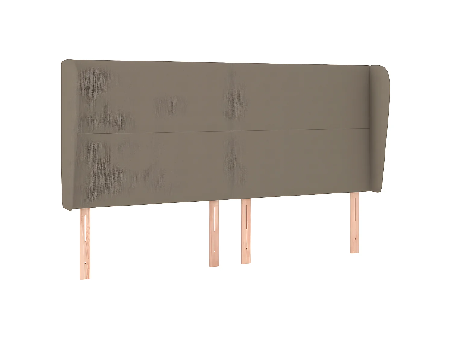 Tête de lit avec oreilles Taupe 183x23x118/128 cm Tissu POI97829 BonneVie Meuble