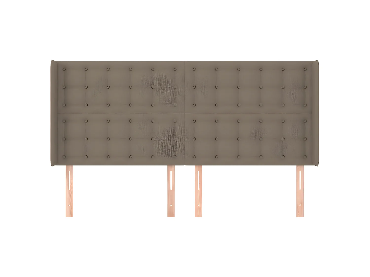 Tête de lit avec oreilles Taupe 163x16x118,128 cm Tissu LKC31578 BonneVie Meuble