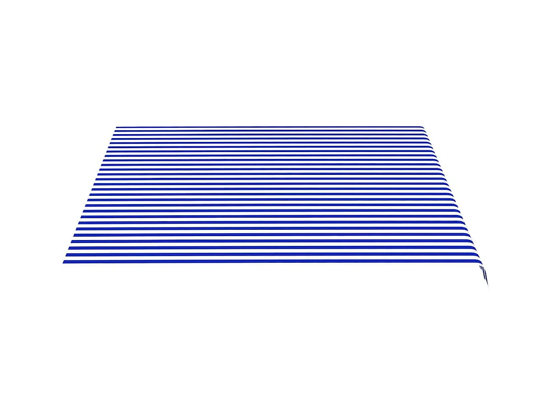 Tissu de remplacement pour auvent Bleu et blanc 4x3,5 m WVGQ1102