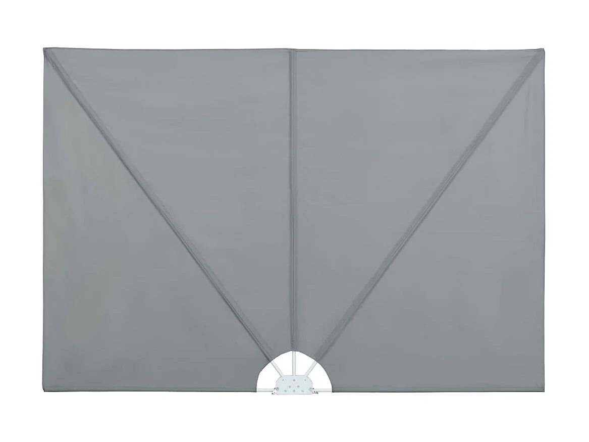 Auvent latéral pliable de terrasse Gris 400 x 200 cm WVGQ3926