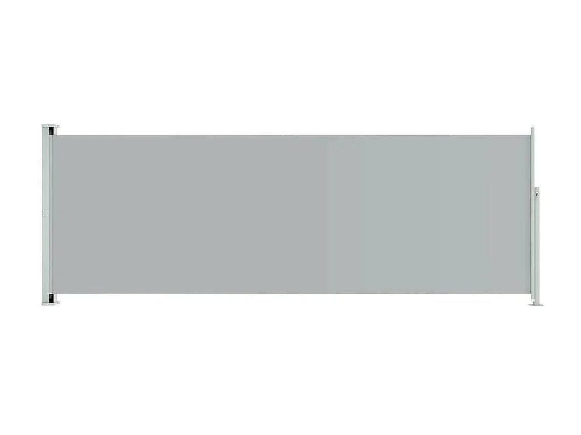 Auvent latéral rétractable de patio 220x600 cm Gris WVGQ9243