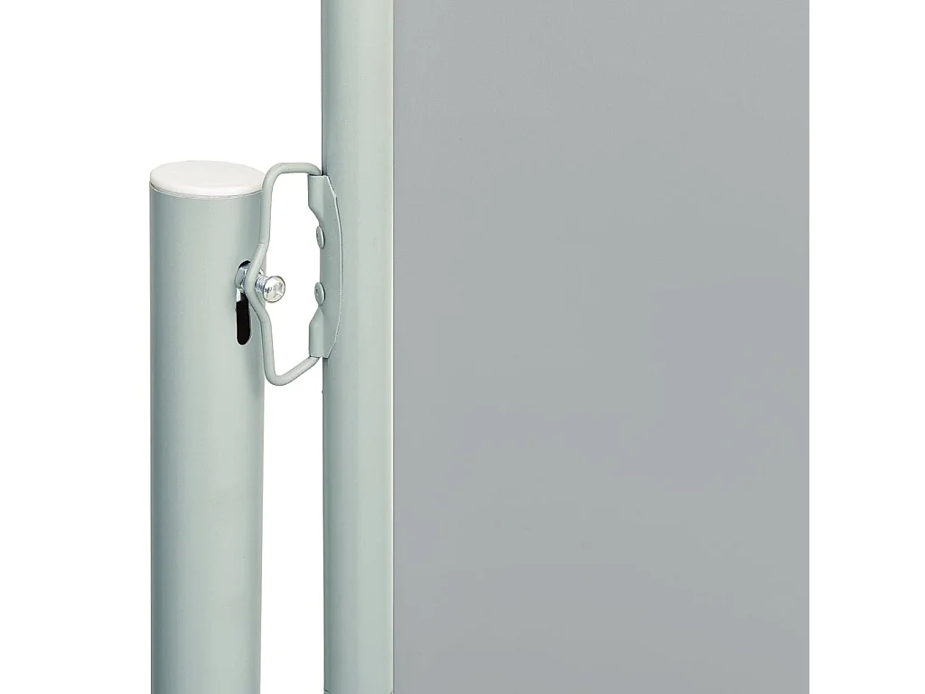Auvent latéral rétractable de patio 220x600 cm Gris WVGQ9243