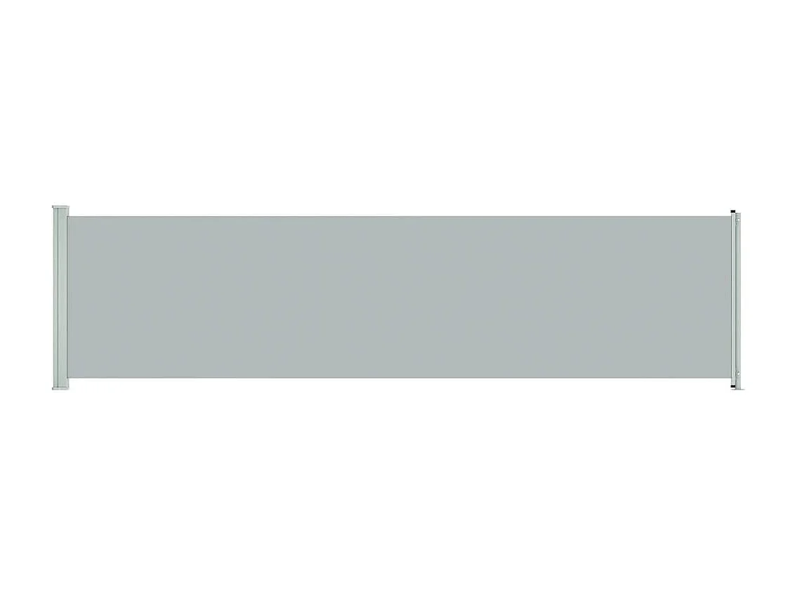 Auvent latéral rétractable de patio 600x160 cm Gris WVGQ1088