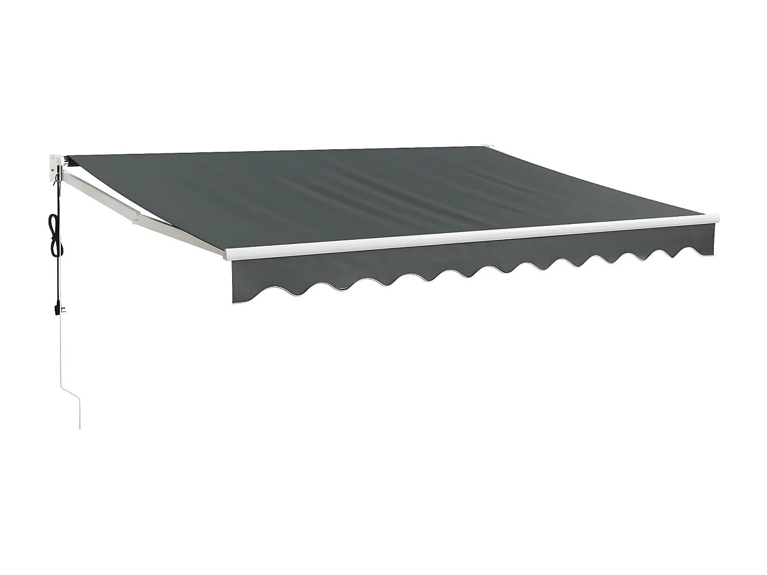 Auvent rétractable automatique anthracite 3x2,5 m WVGQ3716