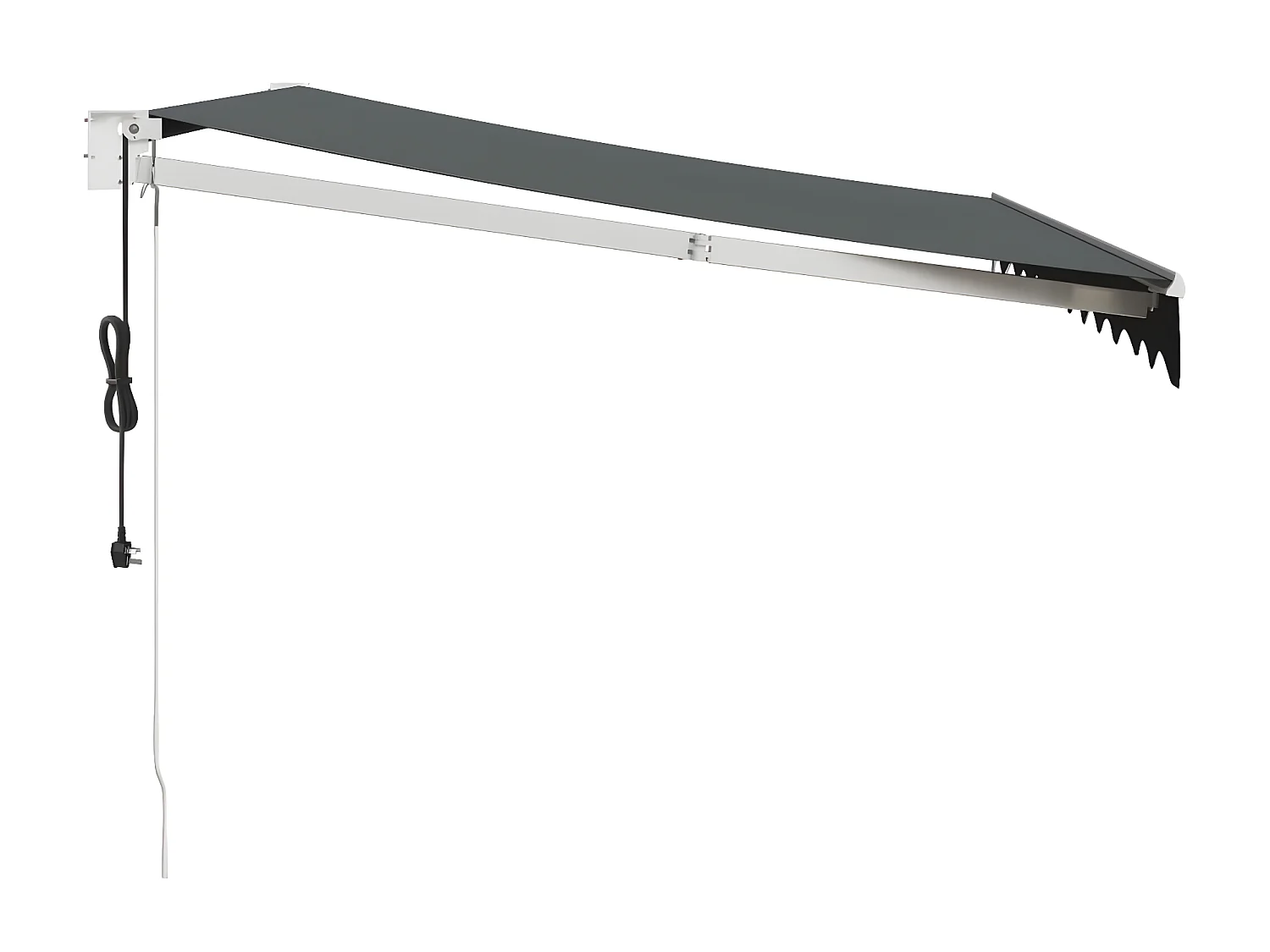 Auvent rétractable automatique anthracite 3x2,5 m WVGQ3716