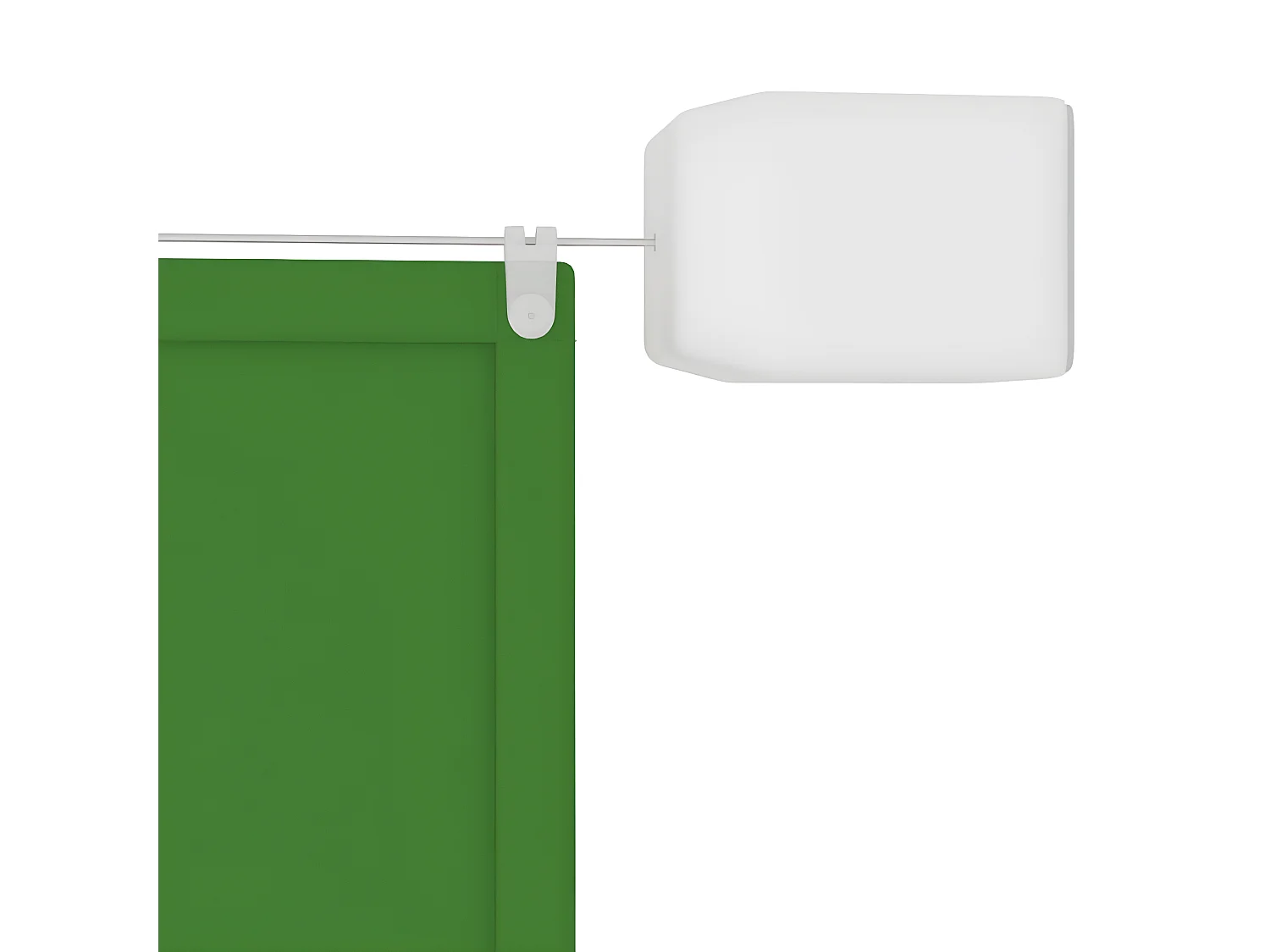 Toldo vertical verde claro 180x420 cm tela oxford ES93782