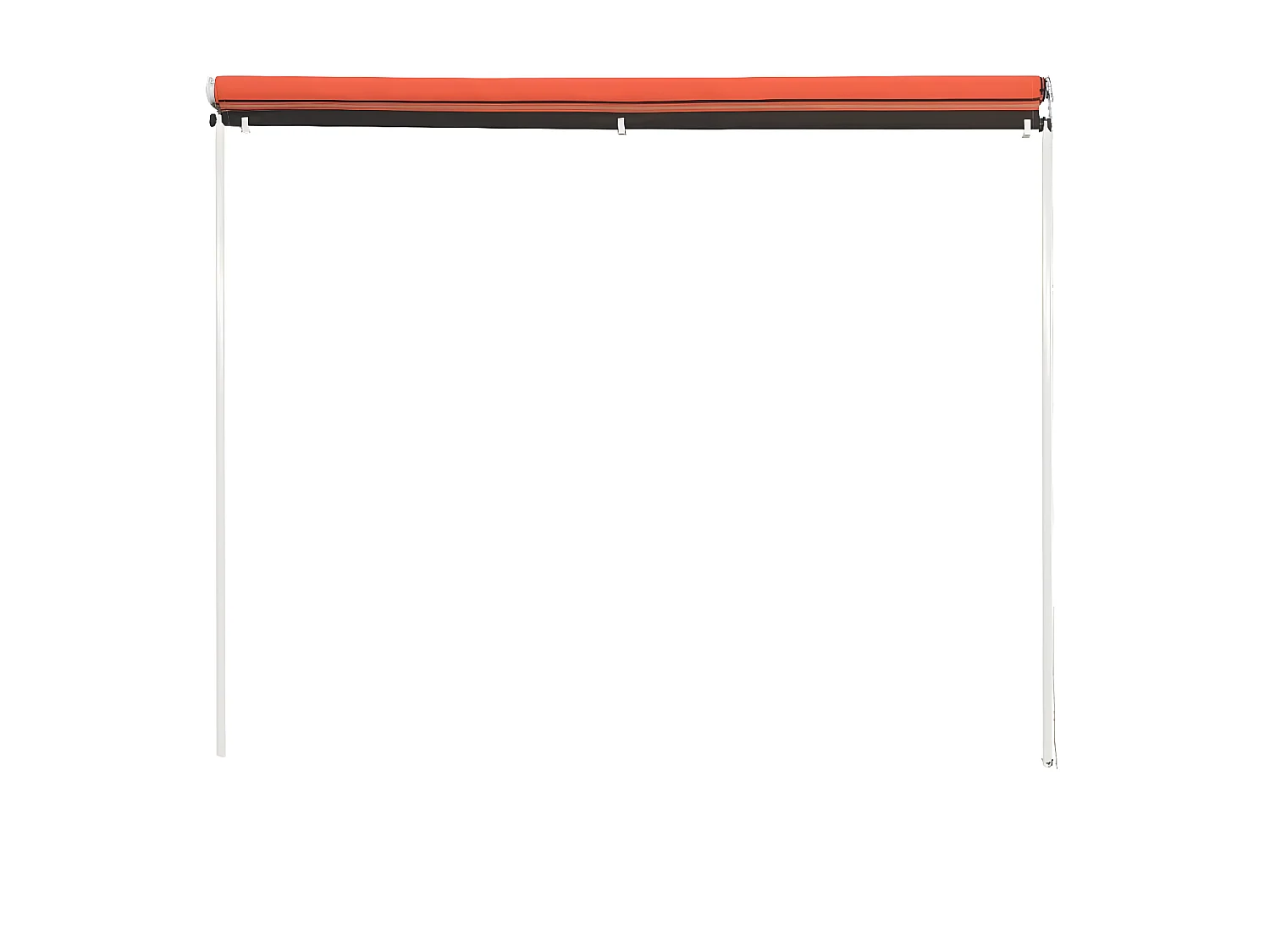Toldo retráctil naranja y marrón 350x150 cm ES80394