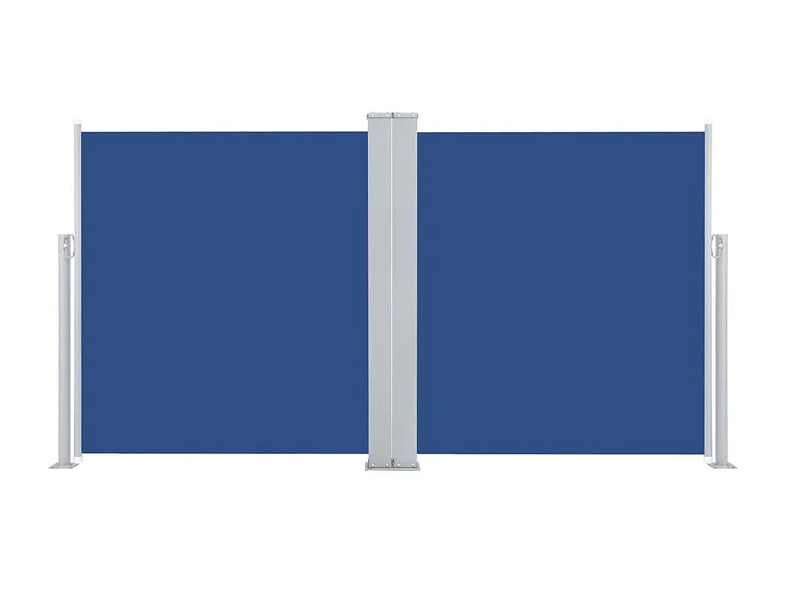 Windscherm uittrekbaar 140x600 cm blauw NL268337