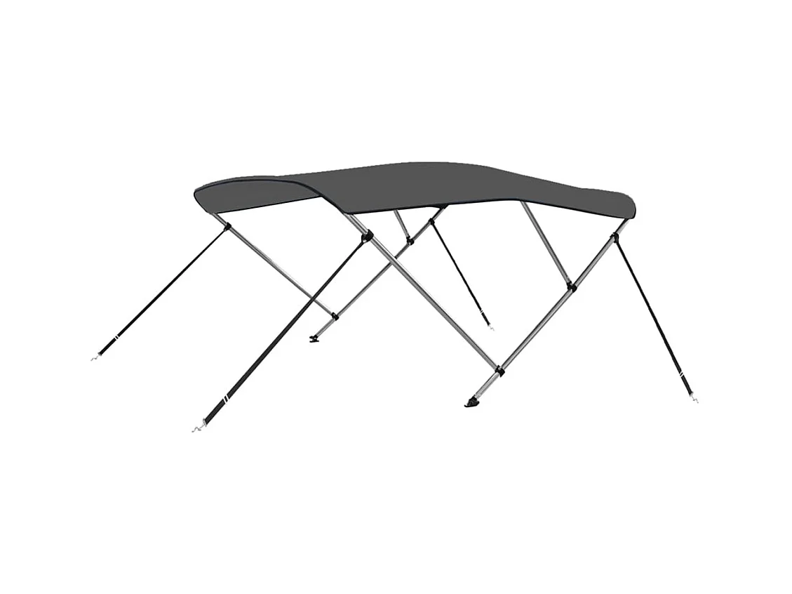 Store bateau à 3 arceaux Anthracite 183x160x137 cm WVGQ1777