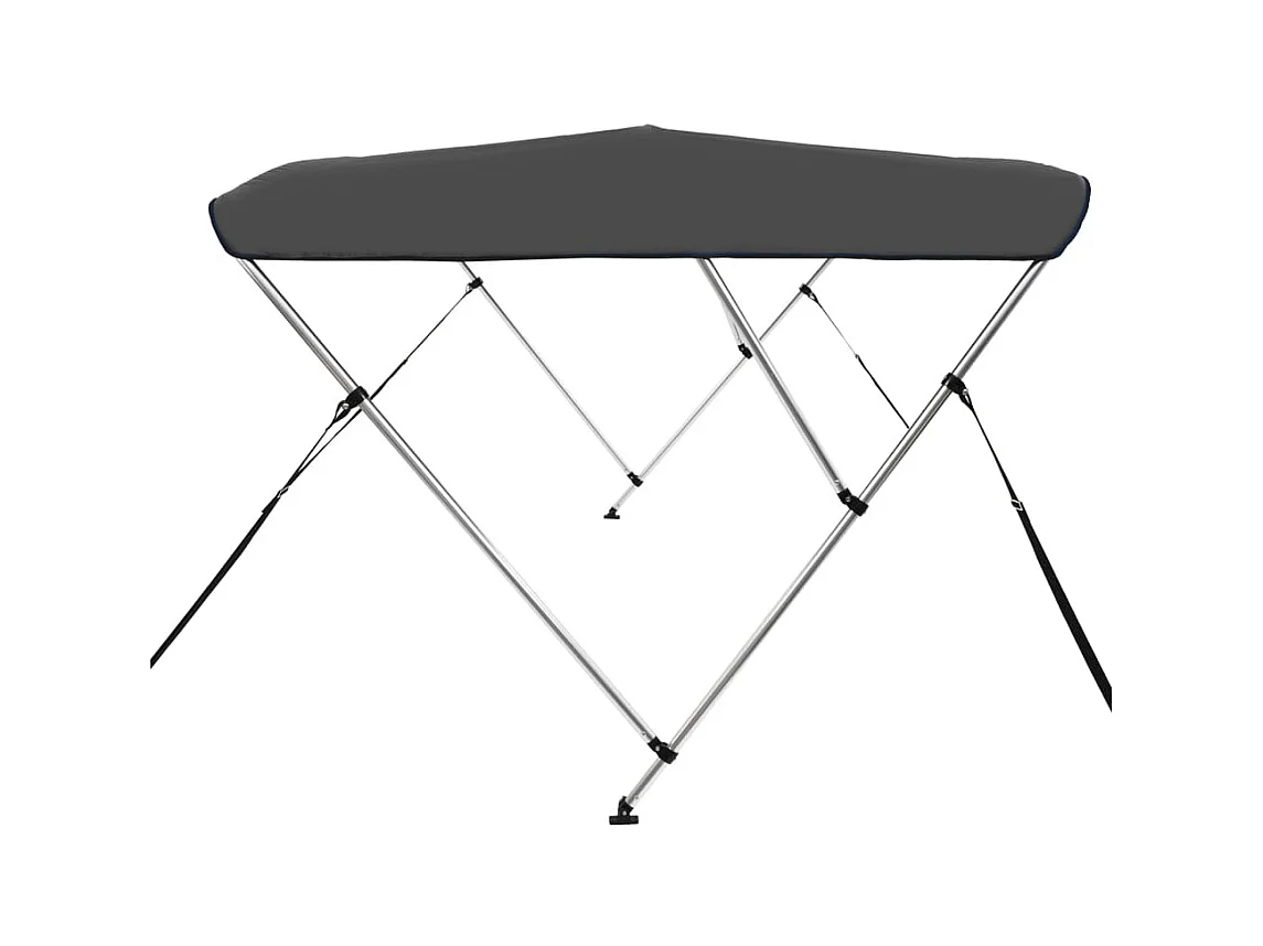 Store bateau à 3 arceaux Anthracite 183x160x137 cm WVGQ1777