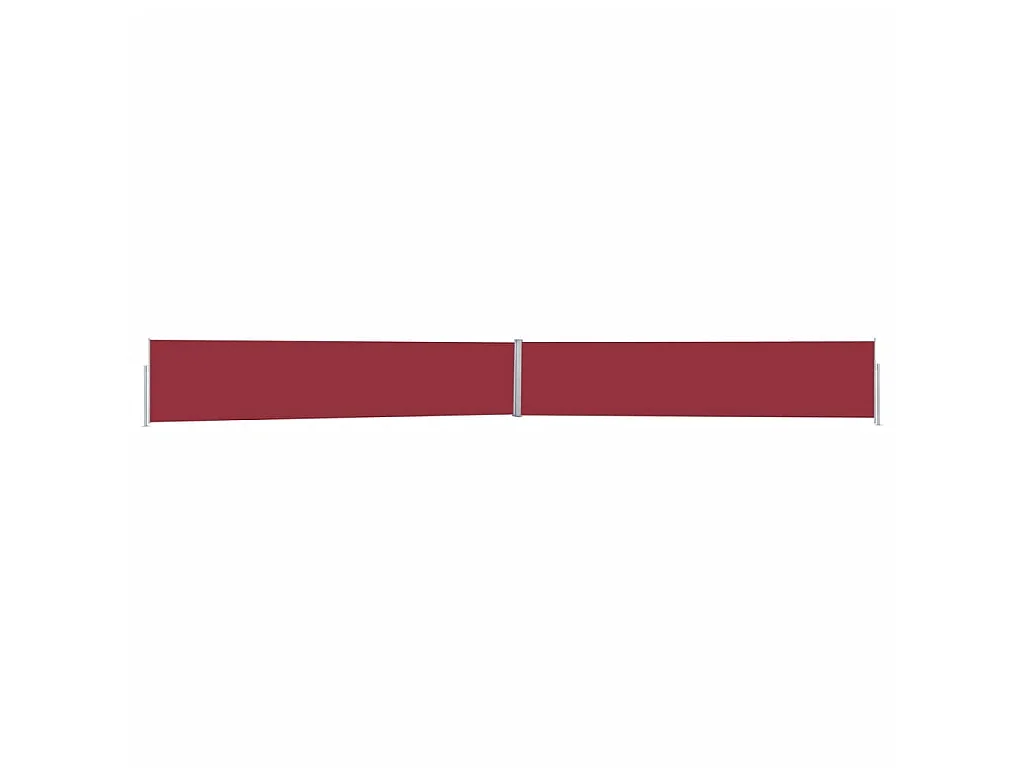 Auvent latéral rétractable de patio 170x1200 cm Rouge WVGQ4377