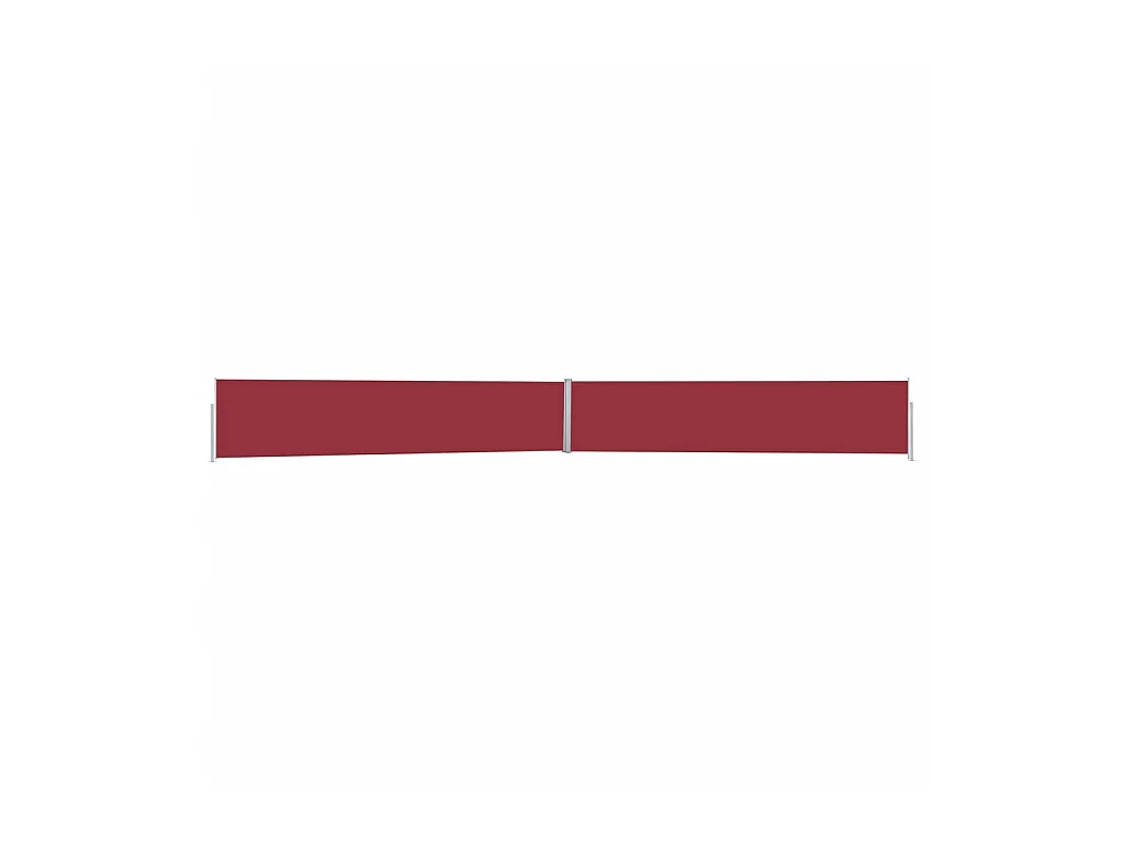 Auvent latéral rétractable de patio 170x1200 cm Rouge WVGQ4377