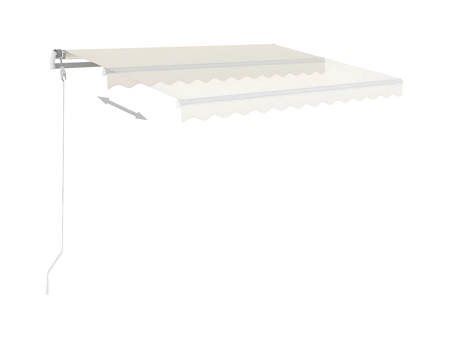 Auvent rétractable automatique 300x250 cm Crème WVGQ3385