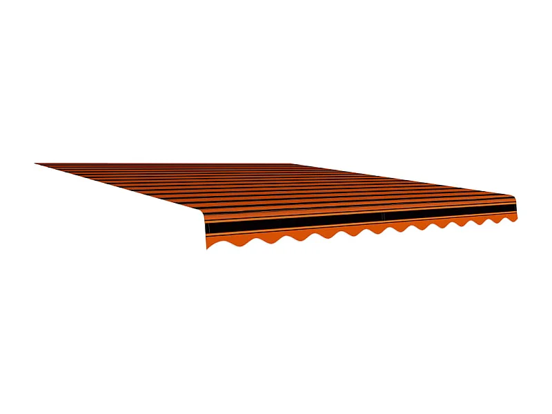 Luifeldoek 350x250 cm canvas oranje en bruin NL691225