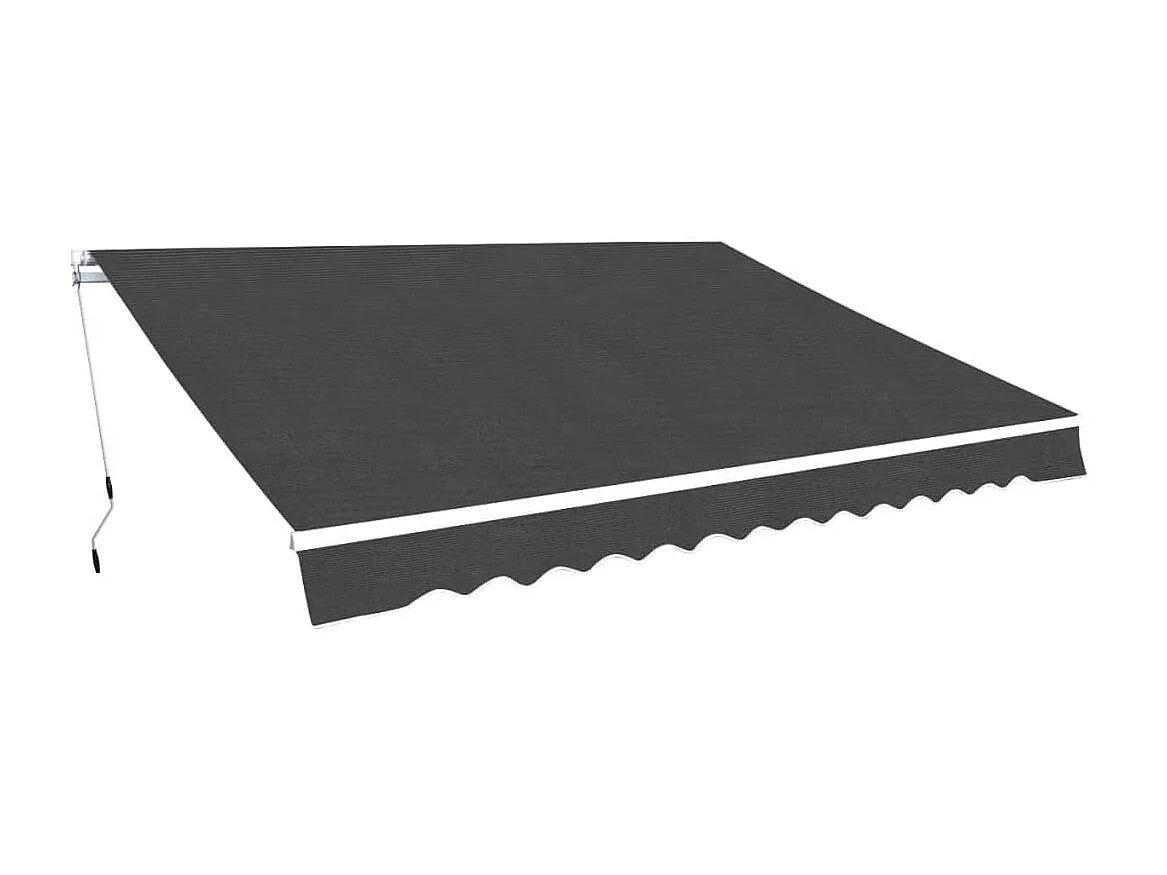 Auvent pliable manuel 350 cm Anthracite WVGQ5152