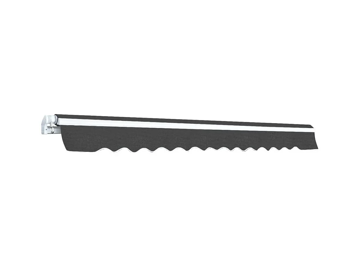 Auvent pliable manuel 350 cm Anthracite WVGQ5152