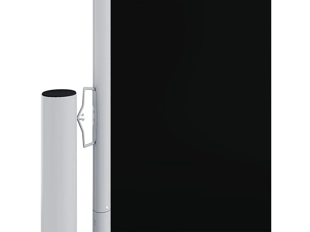 Windscherm uittrekbaar 200x1000 cm zwart NL309270