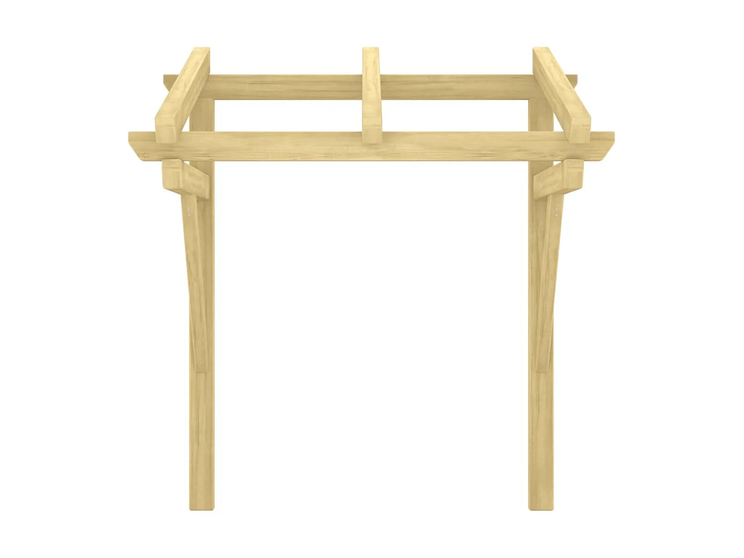 Auvent de porte 100x100x80 cm Bois de pin massif imprégné OWV33416