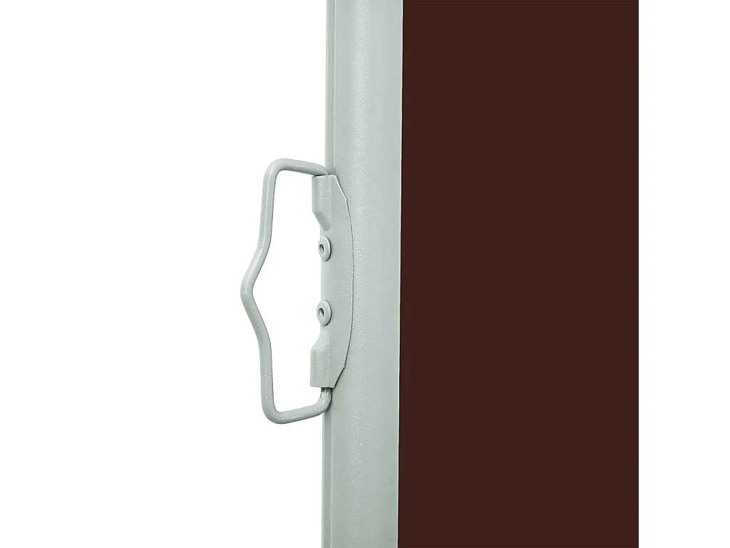 Auvent latéral rétractable de patio 140x600 cm Marron WVGQ5462