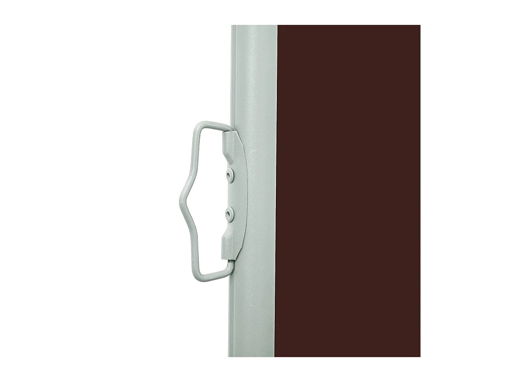 Auvent latéral rétractable de patio 140x600 cm Marron WVGQ5462