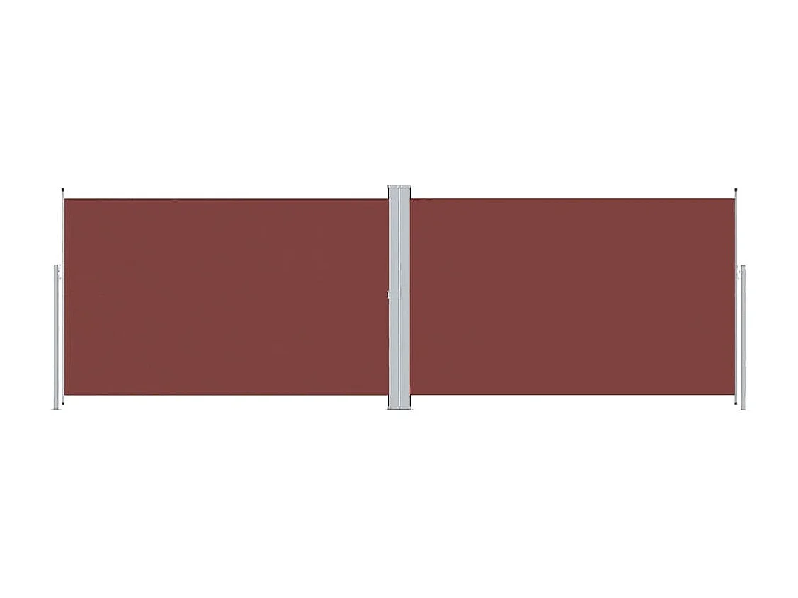 Auvent latéral rétractable Marron 200x600 cm WVGQ9925