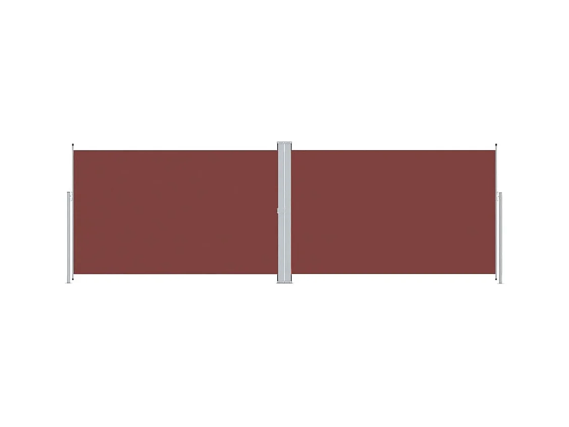 Auvent latéral rétractable Marron 200x600 cm WVGQ9925