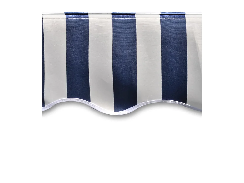 Toit d'auvent Toile Bleu et blanc 6x3 m (Cadre non inclus) WVGQ9695